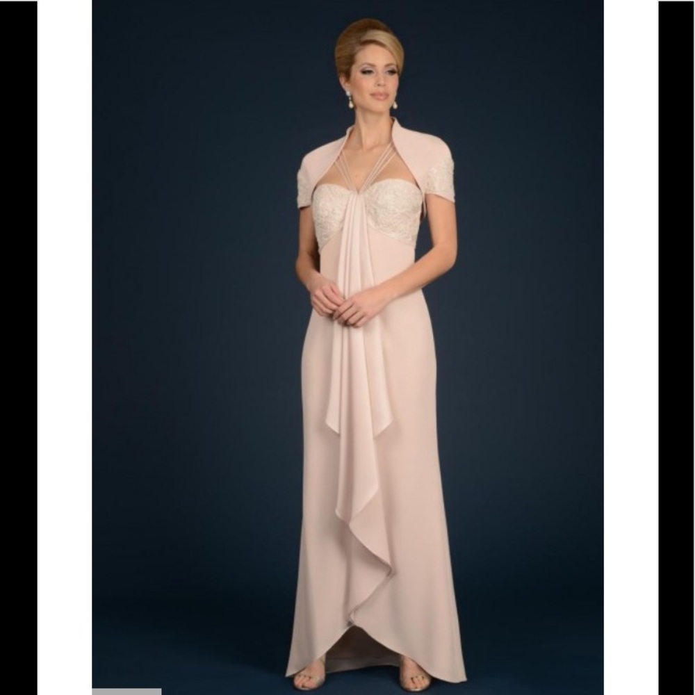 Daymor Couture 708 Jacket Dress,blush,NWT